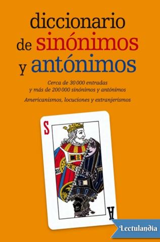 descargar libro Diccionario de sinónimos y antónimos